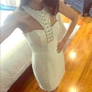 Laundry by Shelli Segal Ivory Glam Dress